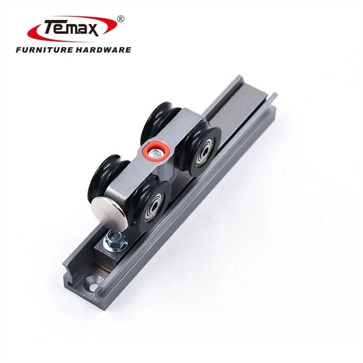 Temax Soft Closing Push Open Pocket Door Sliding Door Roller Wheel Buffer System With Zinc Alloy Body M70A