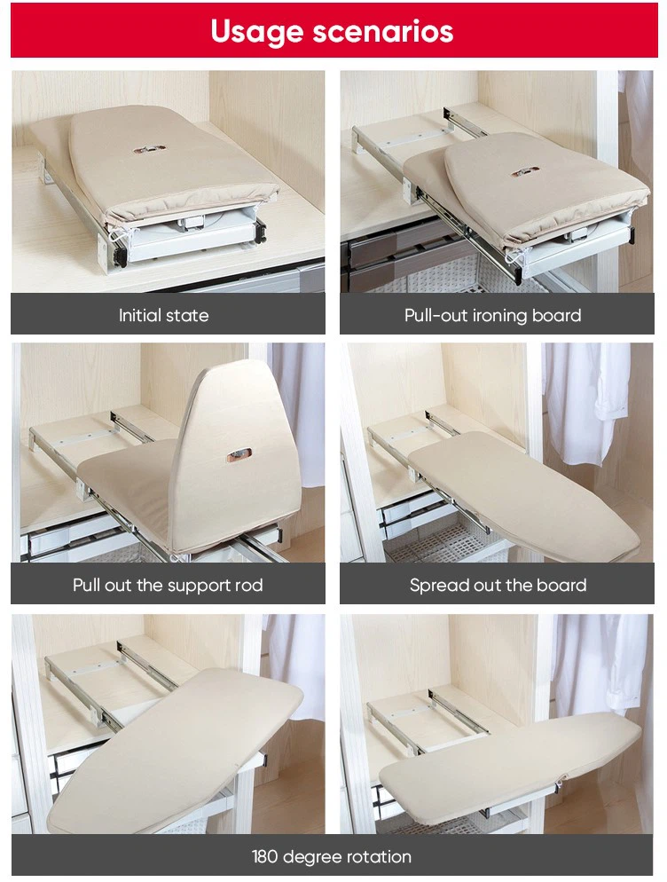 Temax pull out folding ironing board Wardrobe Hardware W-A024 Temax pull out folding ironing board Wardrobe Hardware W-A024